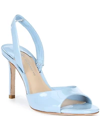Antonio Melani Lyssa Glossy Leather Slingback Dress Sandals