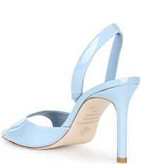 Antonio Melani Lyssa Glossy Leather Slingback Dress Sandals