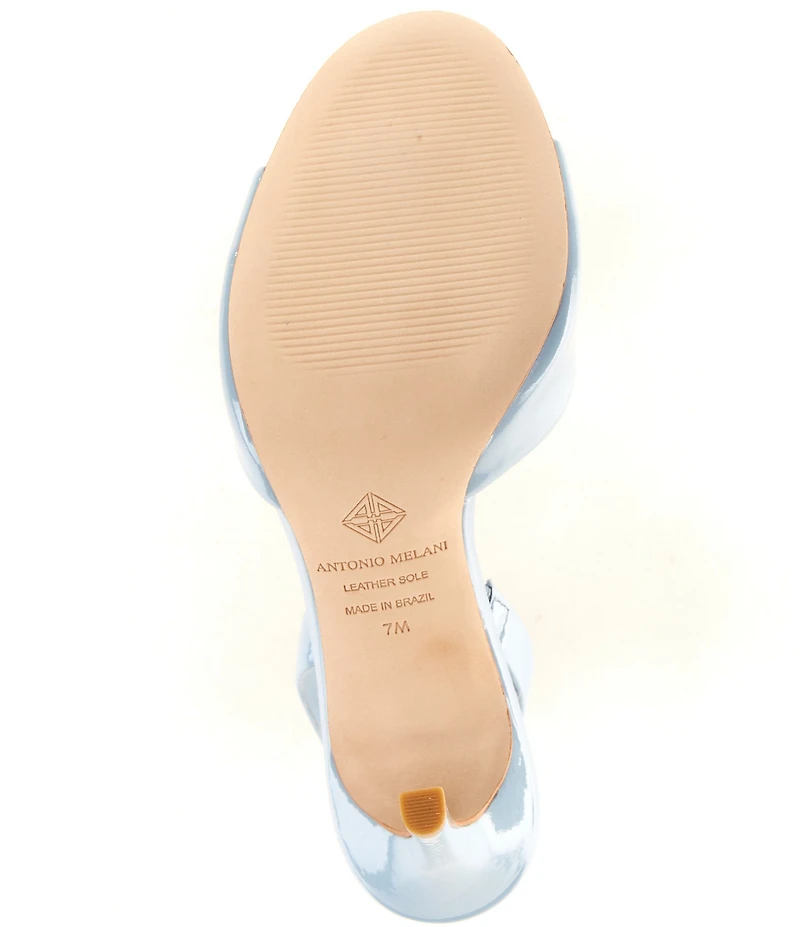 Antonio Melani Lyssa Glossy Leather Slingback Dress Sandals