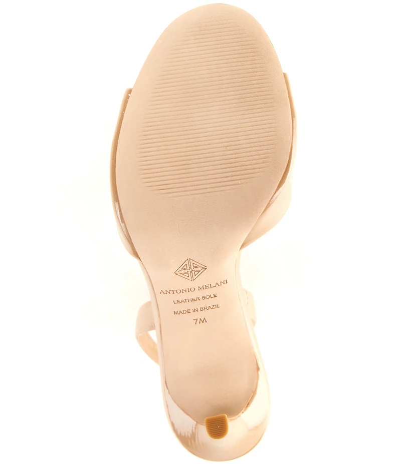 Antonio Melani Lyssa Glossy Leather Slingback Dress Sandals