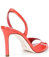 Antonio Melani Lyssa Glossy Leather Slingback Dress Sandals