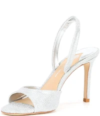 Antonio Melani Lyssa Metallic Fabric Slingback Dress Sandals