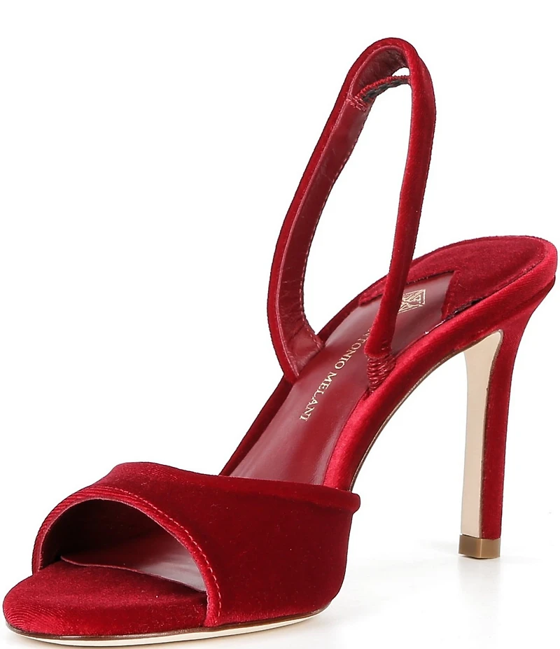 Antonio Melani Lyssa Velvet Slingback Dress Sandals