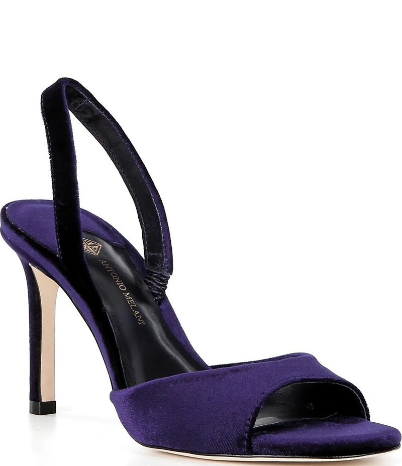 Antonio Melani Lyssa Velvet Slingback Dress Sandals
