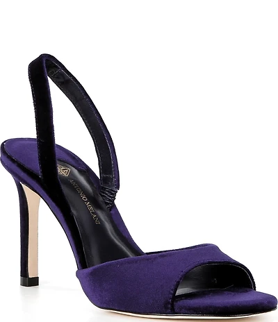 Antonio Melani Lyssa Velvet Slingback Dress Sandals