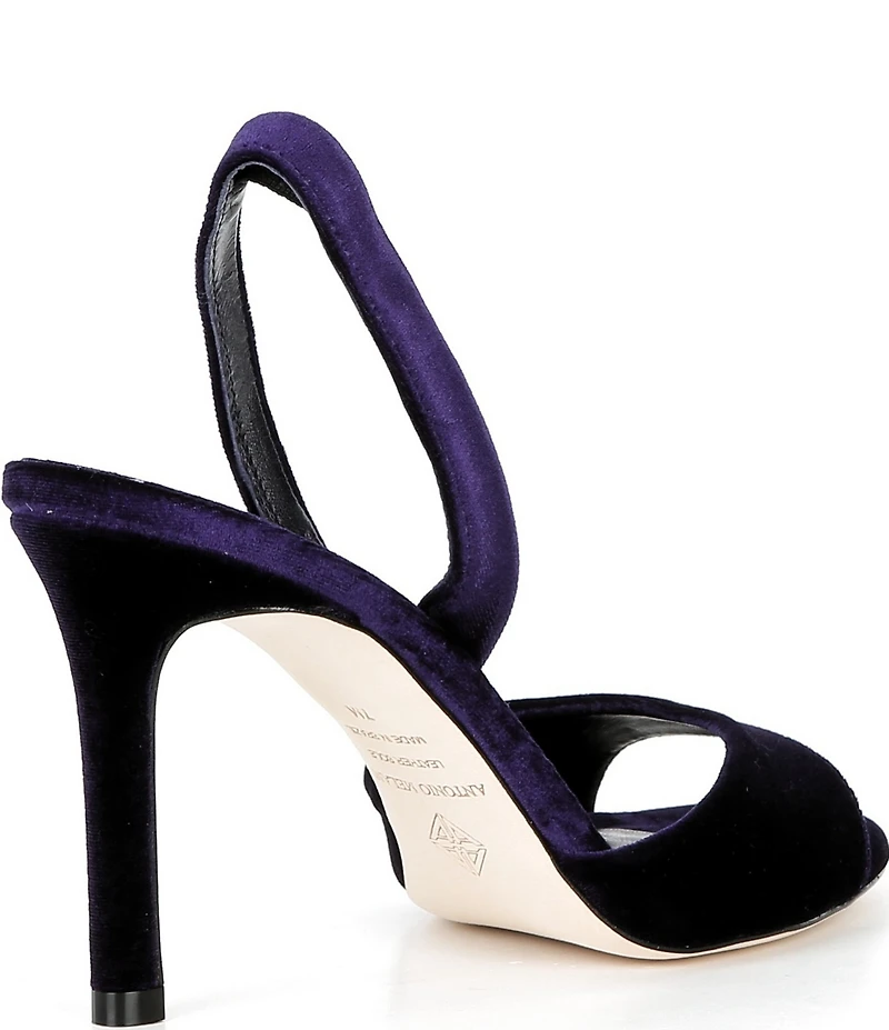 Antonio Melani Lyssa Velvet Slingback Dress Sandals