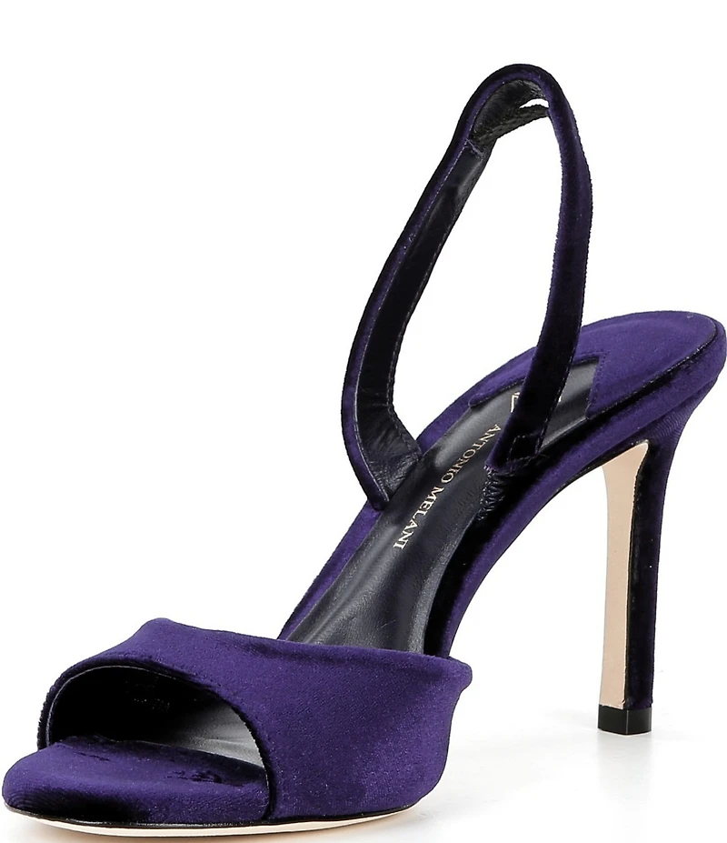 Antonio Melani Lyssa Velvet Slingback Dress Sandals