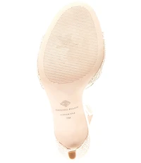 Antonio Melani Lyssa Two Pearl Ornamented Slingback Dress Sandals