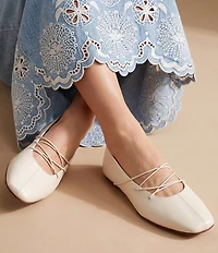 Antonio Melani Mack Lace Up Ballet Flats