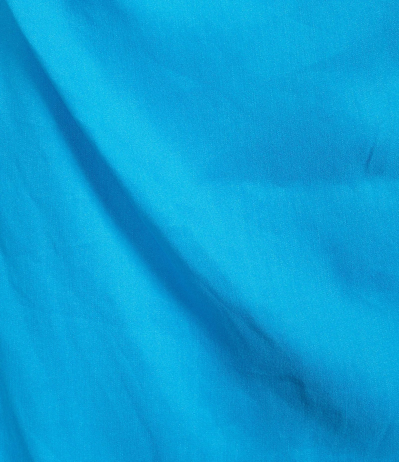 Antonio Melani Madison Linen Square Neck Sleeveless Ruched Waist Faux Wrap Sheath Maxi Dress