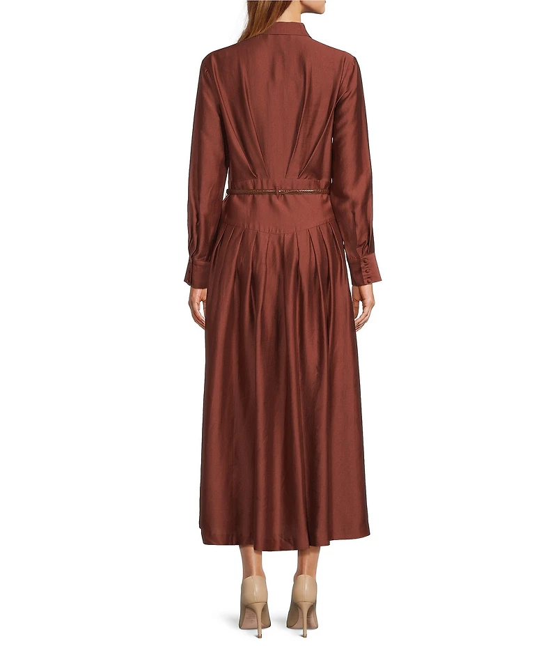 Antonio Melani Maggie Button Front Collar Long Sleeve Dress