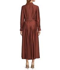 Antonio Melani Maggie Button Front Collar Long Sleeve Dress