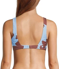 Antonio Melani Mandarin Blooms V-Neck Bralette Swim Top