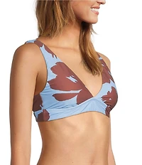 Antonio Melani Mandarin Blooms V-Neck Bralette Swim Top