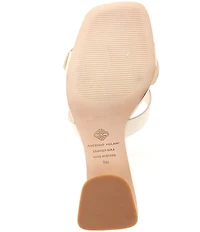 Antonio Melani Mare Leather Knotted Bow Detail Dress Slide Sandals