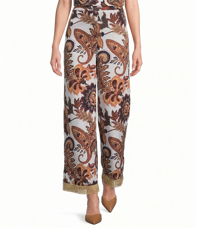 Antonio Melani Coordinating Margaret Paisley Flat Front Pants