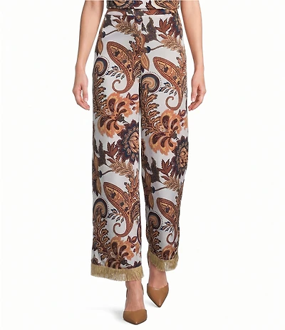 Antonio Melani Coordinating Margaret Paisley Flat Front Pants