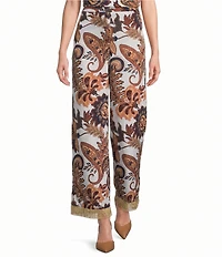 Antonio Melani Coordinating Margaret Paisley Flat Front Pants