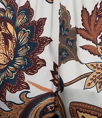 Antonio Melani Coordinating Margaret Paisley Flat Front Pants