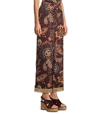 Antonio Melani Margaret Paisley Flat Front Pants
