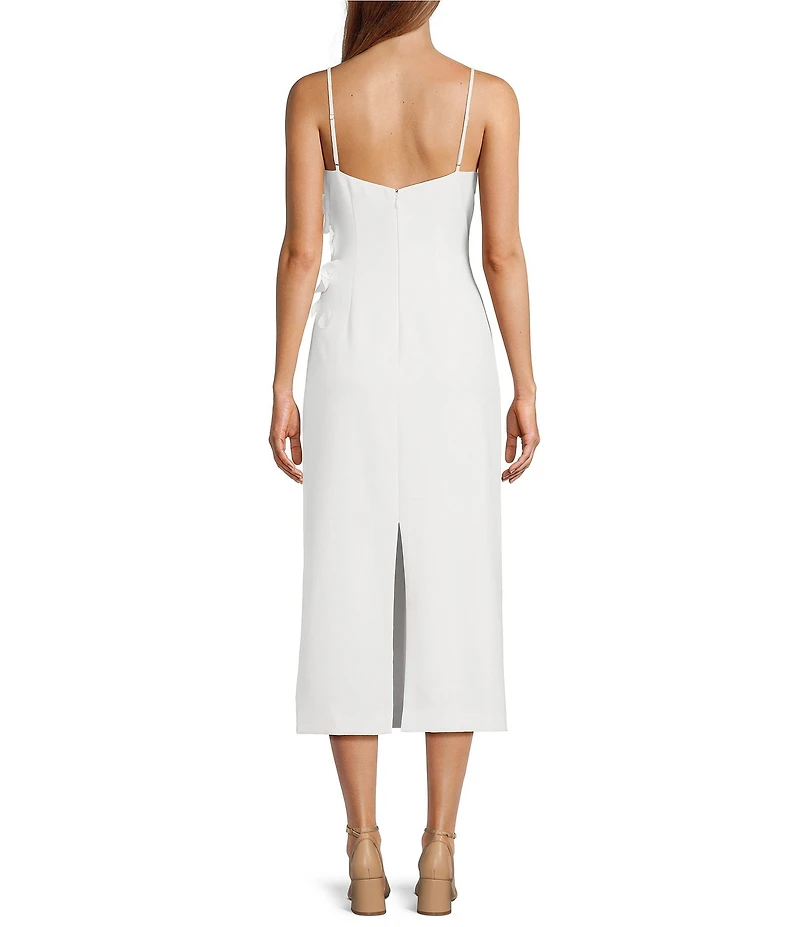 Antonio Melani Martha Floral Applique V-Neck Dress