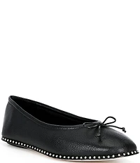 Antonio Melani Mason Leather Ball Chain Flats