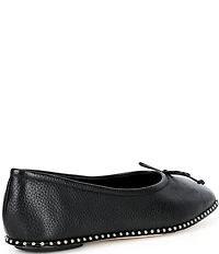 Antonio Melani Mason Leather Ball Chain Flats