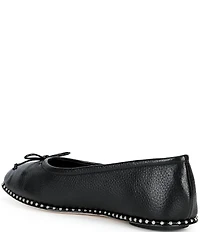 Antonio Melani Mason Leather Ball Chain Flats