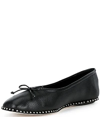 Antonio Melani Mason Leather Ball Chain Flats