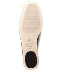 Antonio Melani Mason Leather Ball Chain Flats