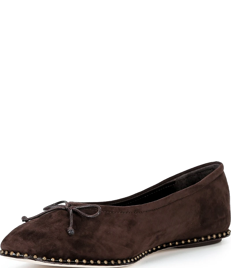 Antonio Melani Mason Suede Ball Chain Flats