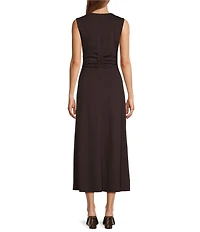 Antonio Melani Matilda Ponte Jewel Neck Sleeveless Dress