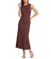 Antonio Melani Matilda Ponte Jewel Neck Sleeveless Dress