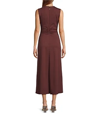 Antonio Melani Matilda Ponte Jewel Neck Sleeveless Dress