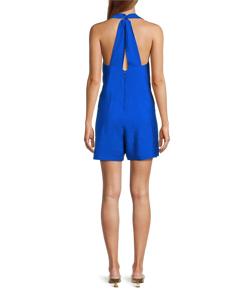 Antonio Melani Mazi Voile V-Neck Sleeveless Romper