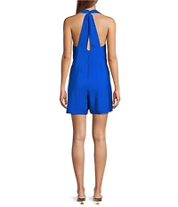 Antonio Melani Mazi Voile V-Neck Sleeveless Romper