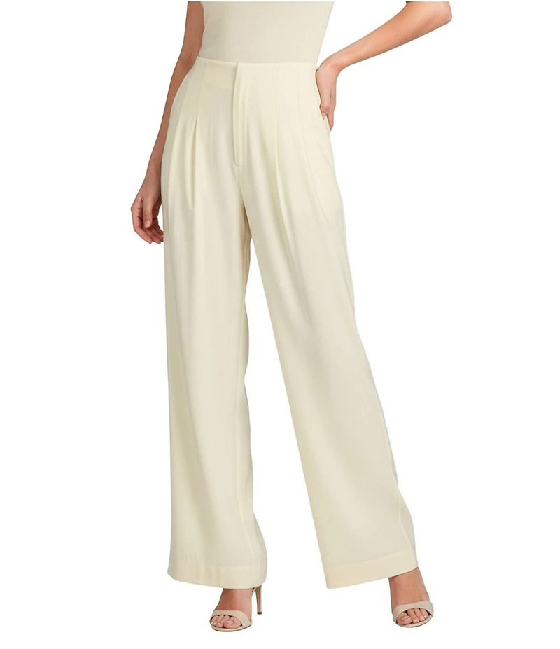 Antonio Melani Melinda Linen Flat Front Straight Pants