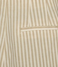 Antonio Melani Melinda Coordinating Stripe Linen Blend Straight Leg Pants