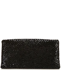 Antonio Melani Metal Rhinestone Mesh Flap Clutch
