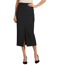 Antonio Melani Michaela Cargo Front Slit Midi Skirt