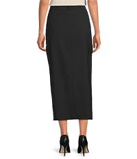 Antonio Melani Michaela Cargo Front Slit Midi Skirt