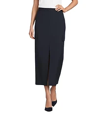 Antonio Melani Michaela Cargo Front Slit Midi Skirt