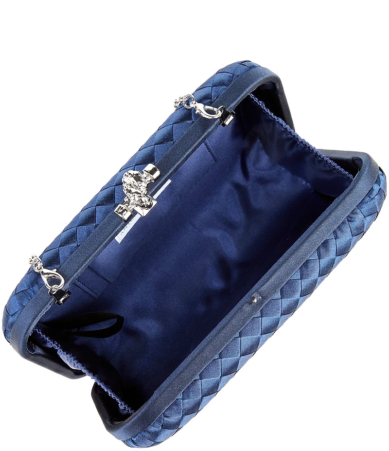 Antonio Melani Mini Weave Minaudiere Clutch
