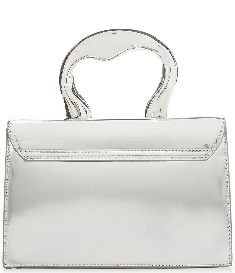 Antonio Melani Molten Mirrored Top Handle Bag