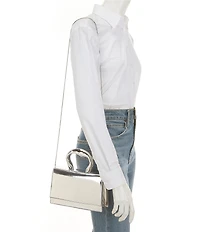 Antonio Melani Molten Mirrored Top Handle Bag