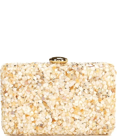 Antonio Melani Mosaic Sprinkle Stone Minaudiere Clutch