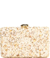 Antonio Melani Mosaic Sprinkle Stone Minaudiere Clutch