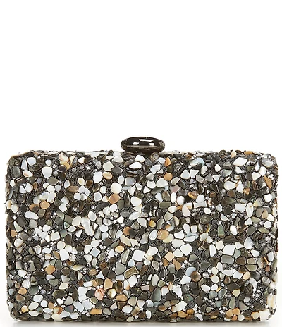 Antonio Melani Multi Stone Minaudiere Clutch Bag