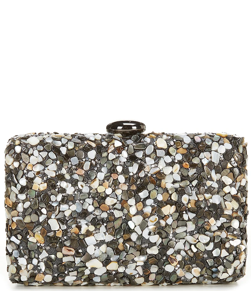 Antonio Melani Multi Stone Minaudiere Clutch Bag