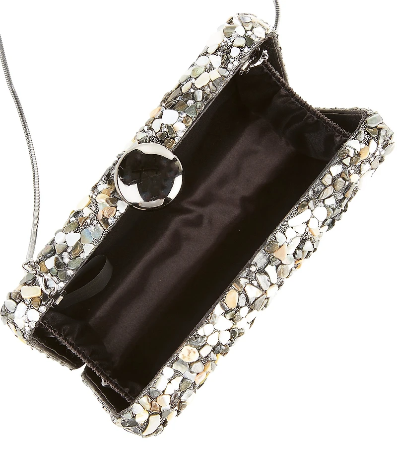 Antonio Melani Multi Stone Minaudiere Clutch Bag